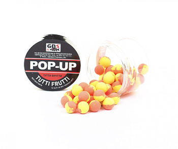 Бойлы плавающие GBS Baits   Tutti Frutti 12мм 50 г (Тутти фрутти) 