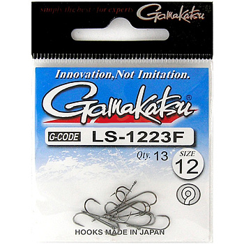 Крючки с колечком Gamakatsu LS-1223F Ring Eye Serie Size 12  