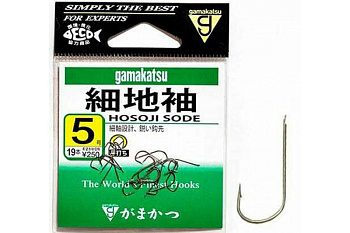 Крючки с лопаткой Gamakatsu Hosoji Sode  Size 5  с бородкой