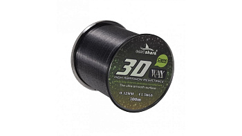 Леска EastShark 3D CAMO WAX  300м 12,1кг/0,30мм (Серый) 