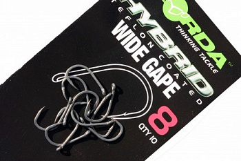 Крючки Korda Wide Gape  Size 8 Тефлон 