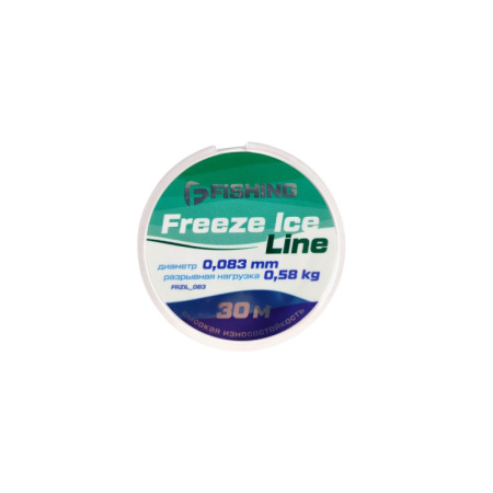 Леска зимняя F-Fishing Freeze Ice Line  30м 0,58 кг0,083 мм (Прозрачный) 1