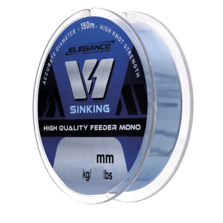 Монофильная леска Elegance Feeder V1  150м (синяя) 1