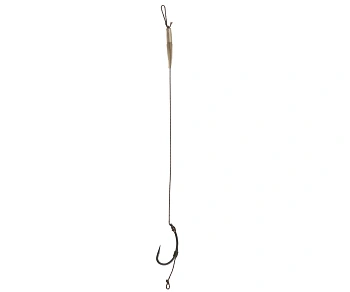 Крючок с поводком Carp Pro Sinking Braid Curved Shank Size 4 Тефлон  Быстротонущий 30Lb 15см