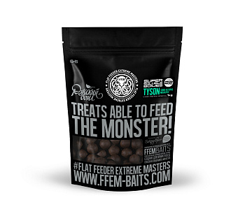 Бойлы пылящие FFEM Baits  Soluble Boilies HNV- Tyson Squid 22мм 1 кг (Острый кальмар специи) 