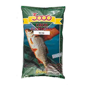 Прикормка фидерная Sensas 3000 Gros Gardons Noir 1 кг (Плотва) 