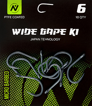 Крючки карповые VN Tackle Wide Gape K1 Size 6 Тефлон 