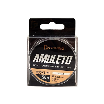Леска F-fishing Amuleto  50м 1,65кг/0,133мм (Clear) 