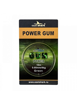 Резина для фидерной оснастки EastShark Power Gum  10м 4кг/0,6мм (Зелёный) 