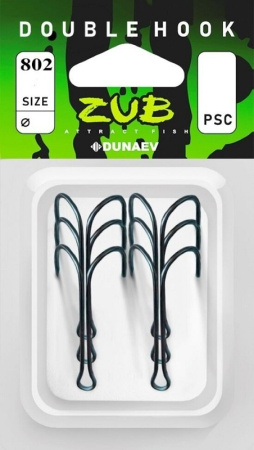 Крючок двойной ZUB Double Hook 802 Short  Size 4