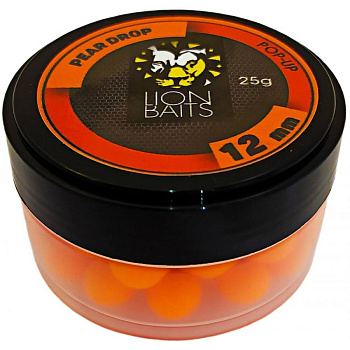 Бойлы плавающие Lion Baits   Pear Drop 10мм 25 г (Кислая груша) 