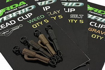 Безопасная клипса Korda Hybrid Lead Clip Gravel  5шт Гравий
