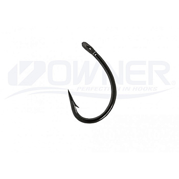 Крючки с колечком Owner Carp Tsuyosni BC Size 8 Black Chrome 
