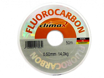 Леска Climax Fluorocarbon Тонущий 50м 10кг/0,40мм Прозрачный 