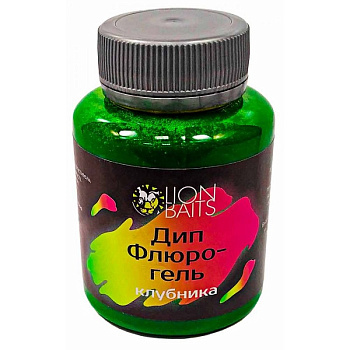 Дип Флюро-гель Lion Baits  Strawberry 130 мл 130 г Клубника
