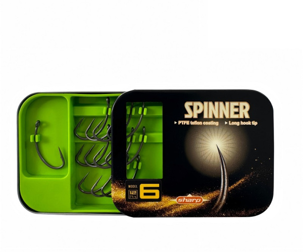 Крючки EastShark ES 2026 SPINNER Size 4 Тефлон с бородкой