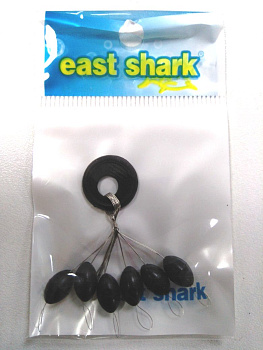 Стопор бочонок EastShark Boilie Stops XXL (черный)
