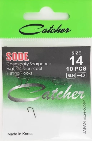 Крючки Catcher SODE  Size 14 Черный никель