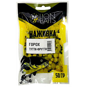 Горох насадочный Lion Baits Наживка натуральная Tutti Frutti 50 г (Тутти-фрутти) 