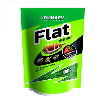 Прикормка методная Dunaev Flat Feeder Ready 1 кг (Клубника) 