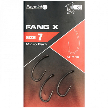 Крючки Nash Pinpoint Fang X Size 5 Тефлон 