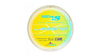 Плетеный шнур EastShark Legend X8  150м 15,8кг/0,18мм (Желтый) 