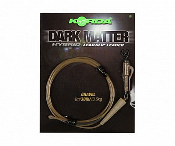 Монтаж безопасная клипса Korda Dark Matter Leader Hybrid Lead Clip Gravel Khaki  1шт