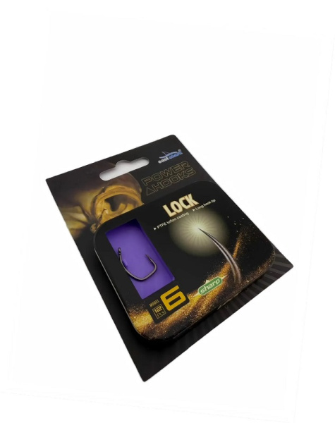 Крючки EastShark ES 2026 LOCK Size 5 Тефлон с бородкой1