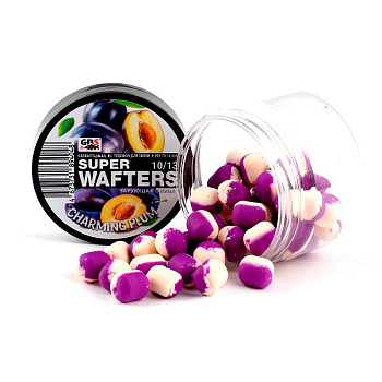 Бойлы нейтральные GBS Baits wafters  Charming Plum  10x13мм  67 г (Чарующая слива) 