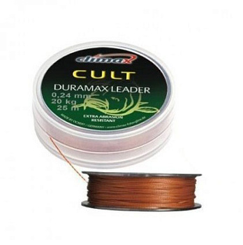 Плетеный шок лидер Climax CULT Duramax Leader  20м /0,18мм (Коричневый) 