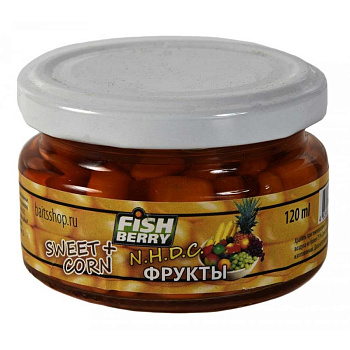 Кукуруза насадочная (стекло) Fishberry  Fruit 120 г (Фрукты) 