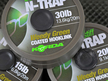 Повод. мат. в оболочке Korda N Trap Semi   15lb/ (Silt) 