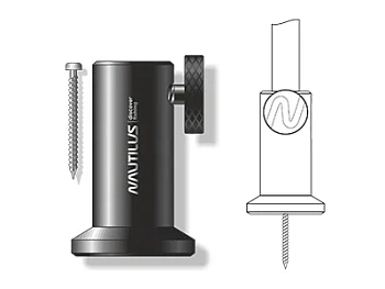 Крепление для рыболовных стоек на понтоне Nautilus Blacktron 16mm Stage Stand NSS-001
