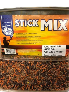 Stick Mix Россия  Мотыль Опарыш Альбумин 0,75 кг (Смешаная) 
