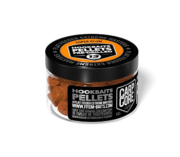 Пеллетс FFEM Baits насадочный Pellets  Super Plum 10мм 100 г (Супер Слива) Просверленный  Оранжевый