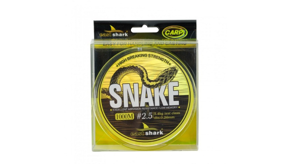 Леска EastShark  SNAKE  1000м 5,4кг 0,26мм (флюоресцентный жёлтый)