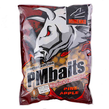 Бойлы пылящие Minenko PMbaits Pineapple 26мм 3 кг (Ананас) 