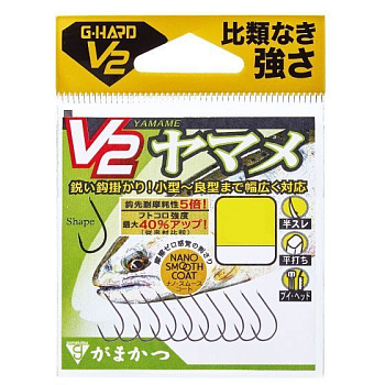 Крючки с лопаткой Gamakatsu G-Hard V2 Yamame Size 4  с бородкой