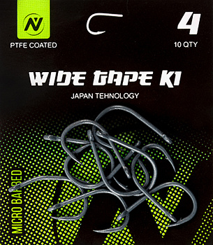 Крючки карповые VN Tackle Wide Gape K1 Size 4 Тефлон 