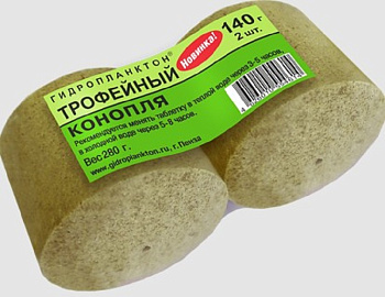 Прикормка на толстолобика Технопланктон Hemp   280г 2шт. (Конопля) 