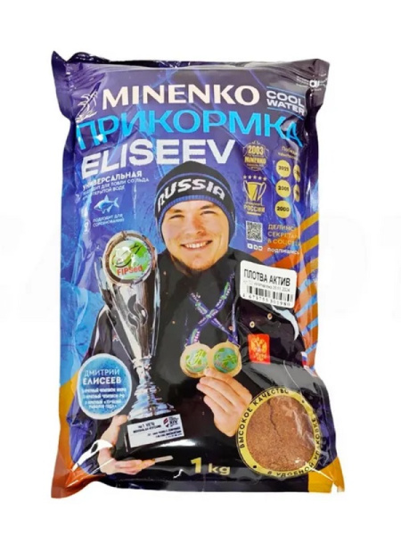 Прикормка зимняя Minenko Cool Water Елисеев 1 кг ( Плотва Актив) 1