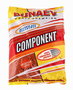Прикормка рыболовная Dunaev Компонент Component 0,5 кг (Сухарь панировочный красный) 